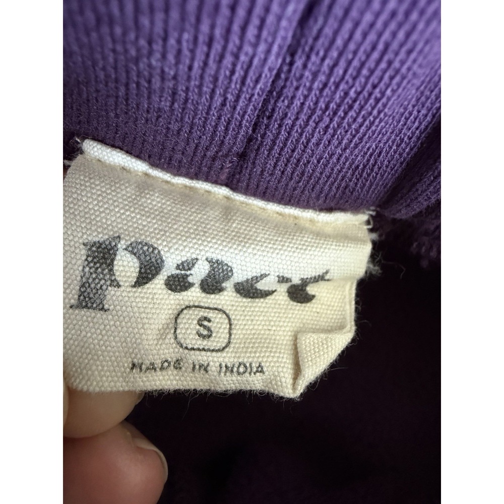 PACT Womens Jogger Sweatpants Sz S Purple Organic Cotton Lounge Athleisure Comfy - Picture 4 of 5